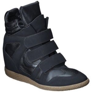 Like NewBlack Hightop Wedge Sneakers - Xhilaration